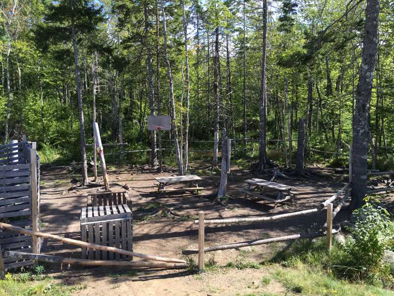 Outdoor Fort An outdoor fort surrounded by trees and nature
